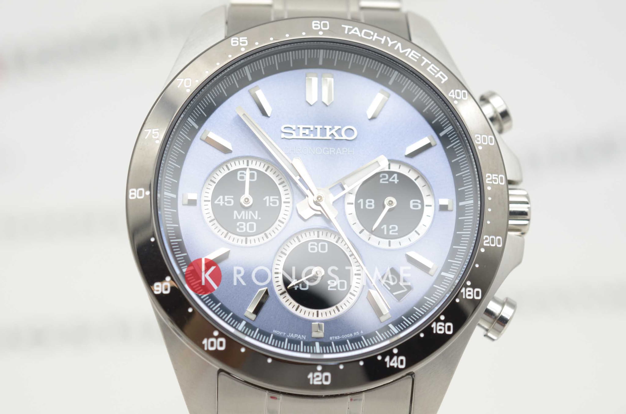 Seiko Seiko Spirit Chronograph SBTR027, discover more япония мужские часы на браслете нержавеющая сталь боковой вид