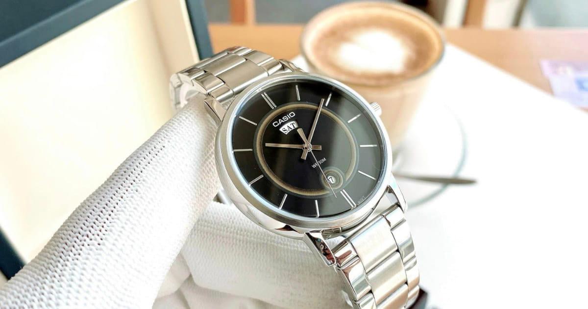 Casio Casio Collection MTP-B120D-1A кварцевые мужские часы часы крупный план черный циферблата