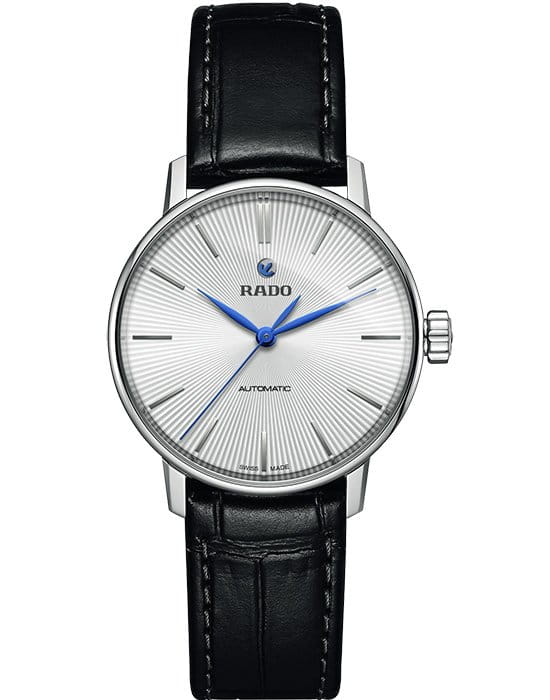 Rado Rado Coupole Classic Automatic R22862045 Classic R22862045 механические женские часы серебристый циферблат, браслет кожаный — вид спереди