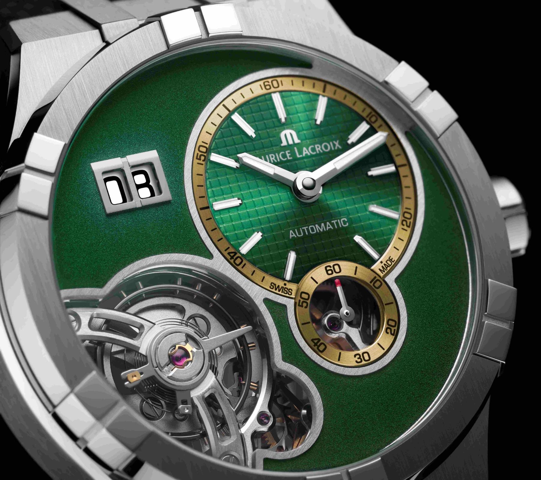 Maurice Lacroix Maurice Lacroix Aikon Tide AI6118-SS00B-630-5, aikon швейцария мужские часы на браслете силикон боковой вид
