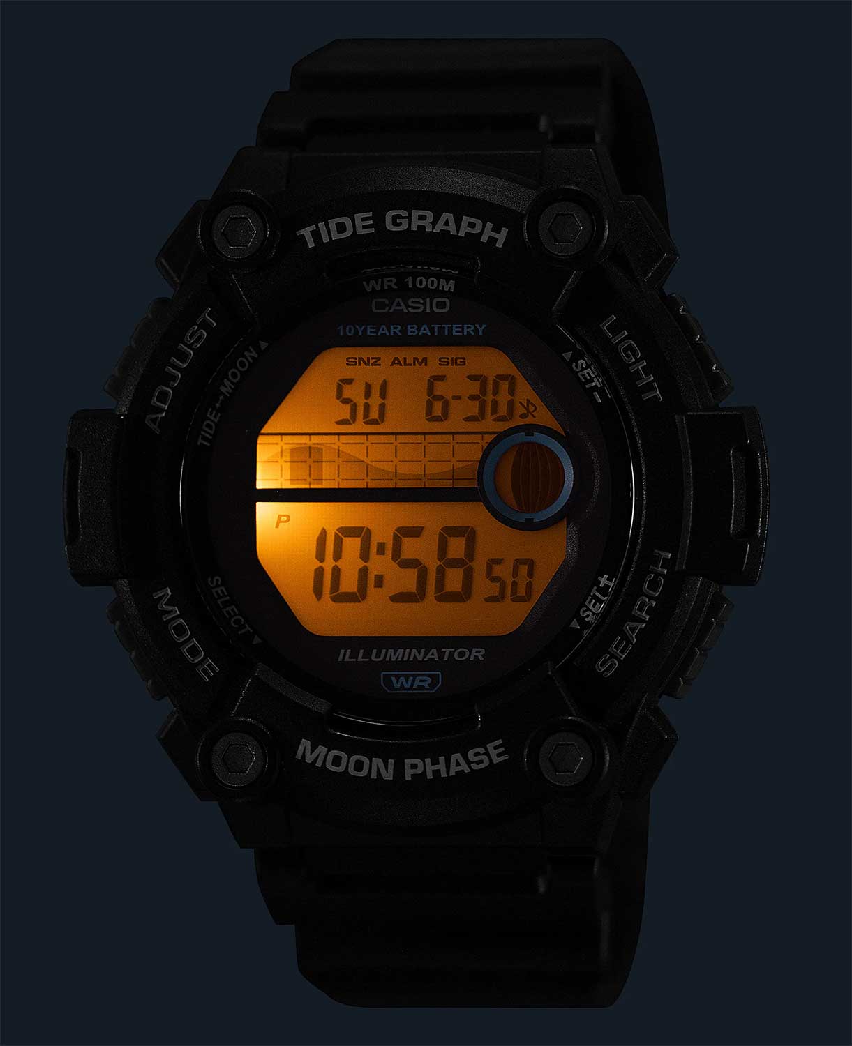 Оригинальные часы Casio Casio Collection WS-1300H-1A кварцевые калибр механизма  общий вид
