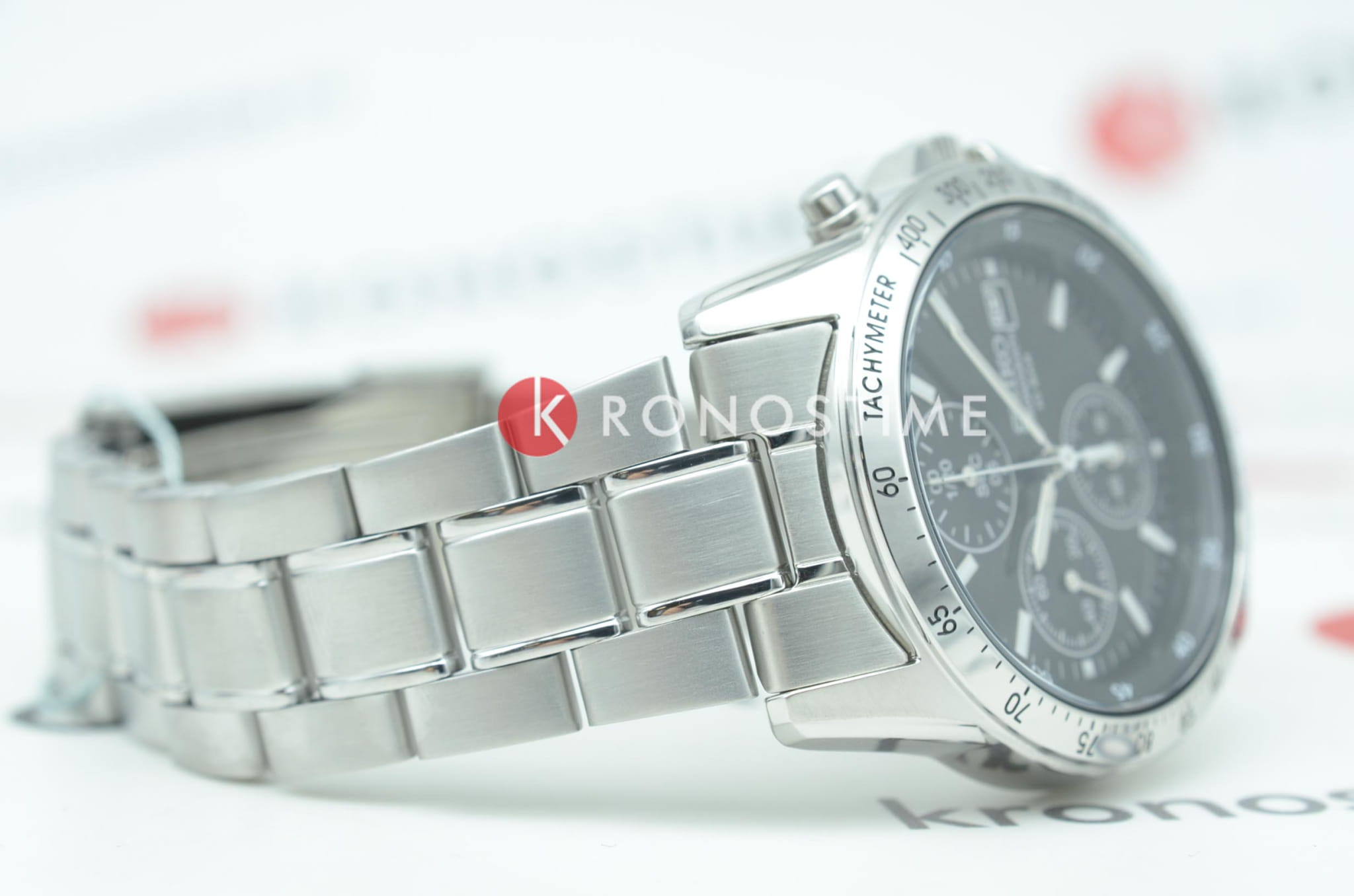 Seiko Seiko Spirit Chronograph SBTQ041 мужские часы черный циферблат на запястье