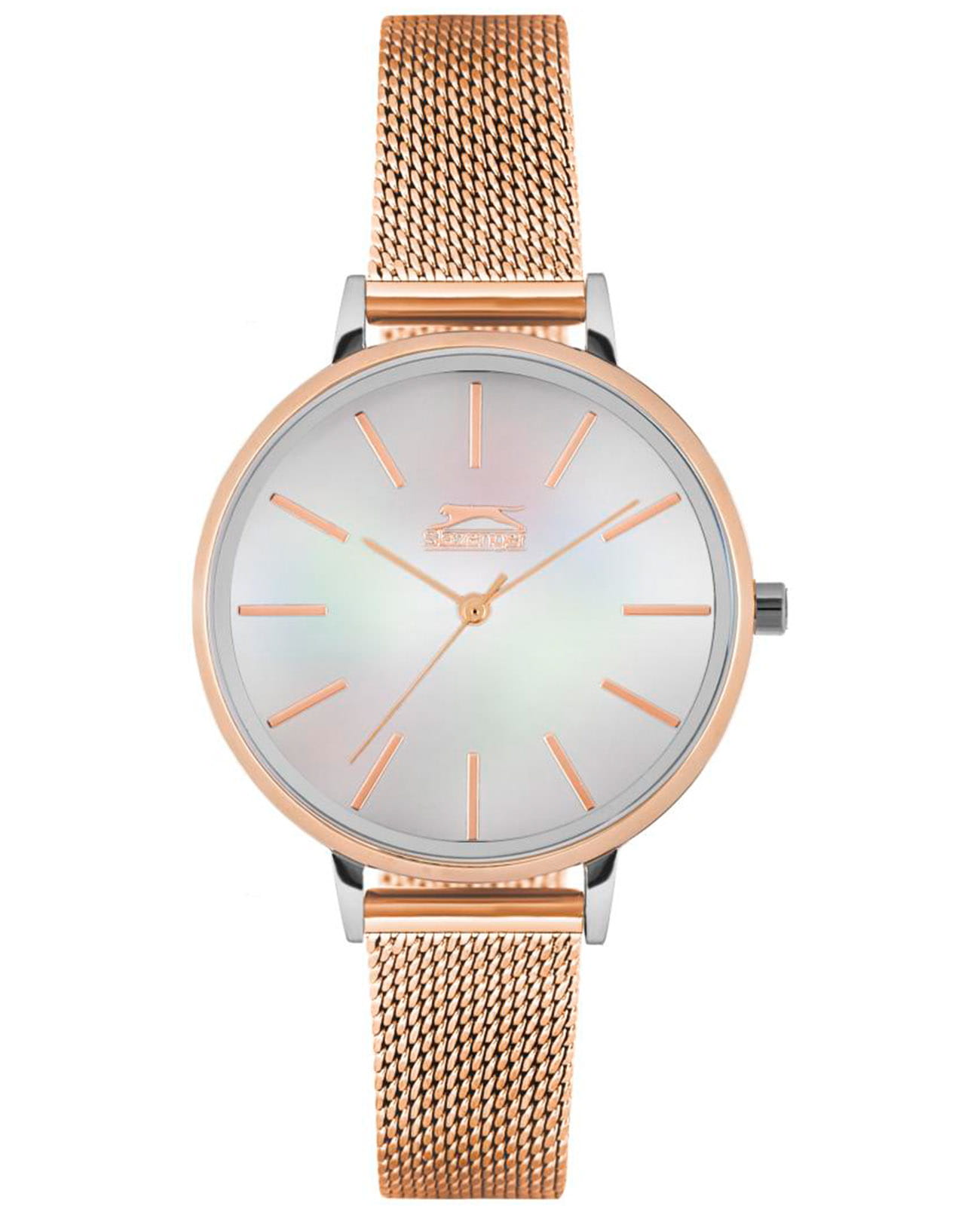 Slazenger Slazenger SL.09.6231.3.05  SL.09.6231.3.05 кварцевые женские часы перламутровый циферблат, браслет суперметалл с ip покрытием — вид спереди