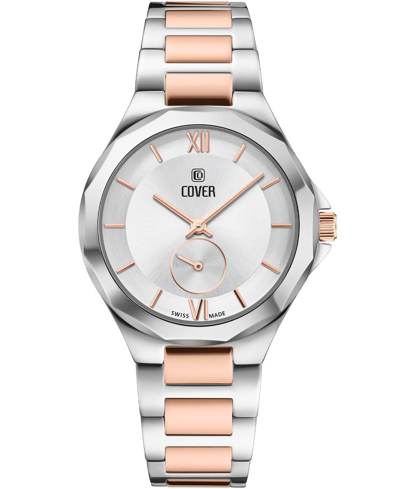 Cover Cover Cardea CO211.05  CO211.05 кварцевые женские часы серебристый циферблат, браслет нержавеющая сталь с pvd-покрытием — вид спереди