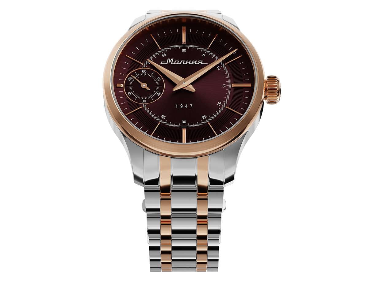 Молния Молния Дебют 0200105-1.0 мужские часы красный циферблат на запястье