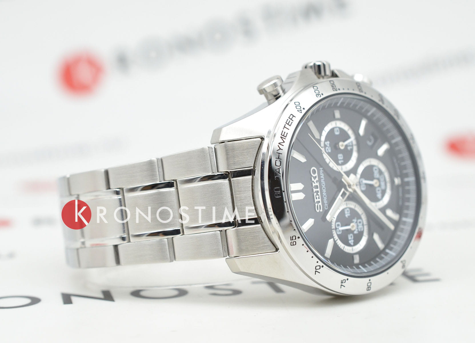 Seiko Seiko Spirit Chronograph SBTR013 мужские часы черный циферблат на запястье