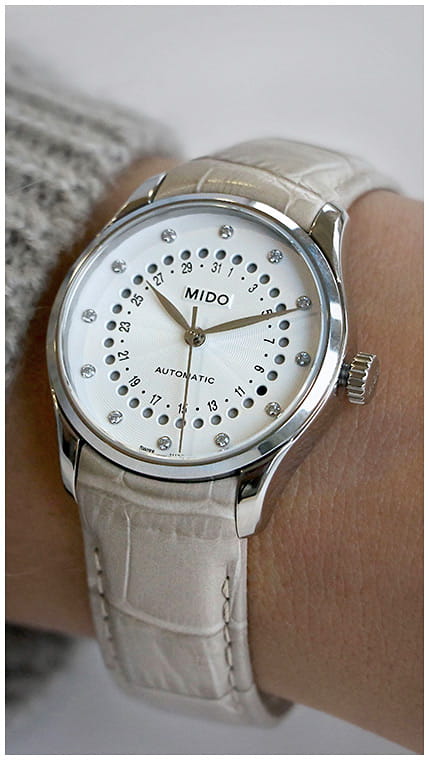 Mido Mido Belluna M024.207.16.036.00 , наручные женские часы фото под углом