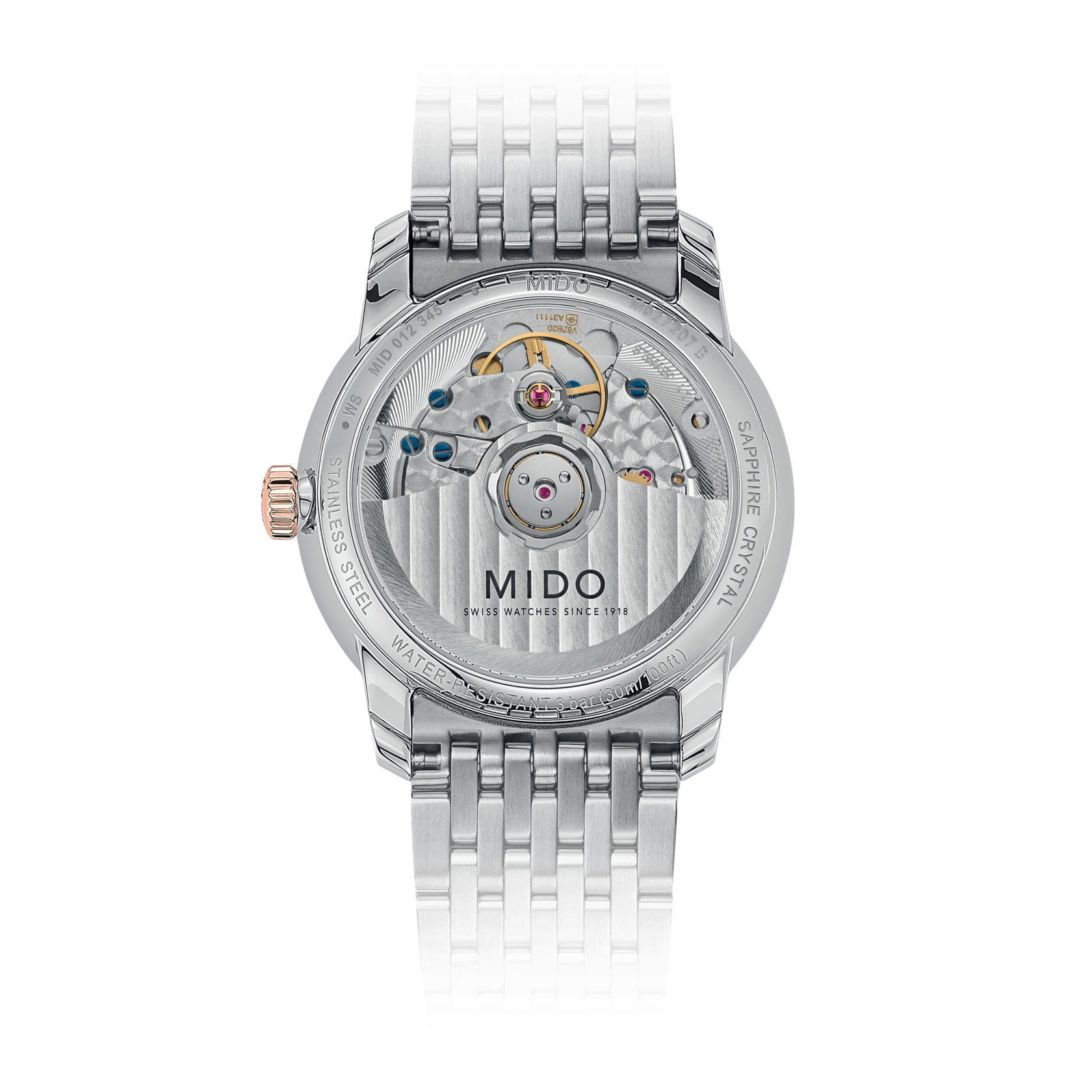 Mido Mido Baroncelli Heritage Lady M027.207.22.016.00 , наручные женские часы фото под углом