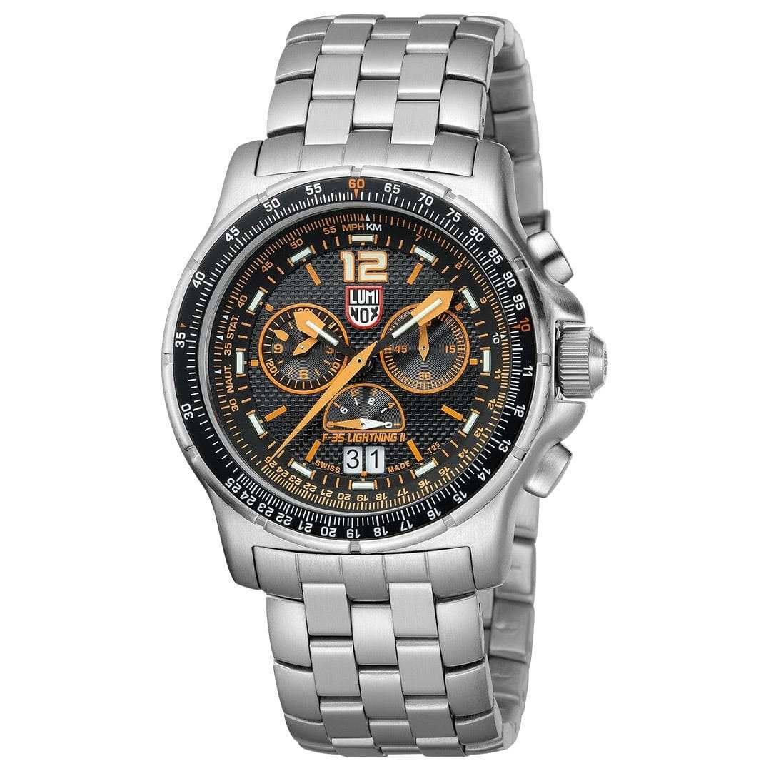 Luminox Luminox Luminox F-35 LIGHTNING II 9380 XA.9382.1 , наручные мужские часы фото под углом
