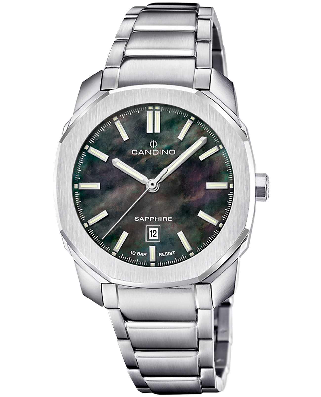 Candino Candino Lady Elegance Date C4778/8  C4778/8 кварцевые женские часы перламутровый циферблат, браслет нержавеющая сталь — вид спереди