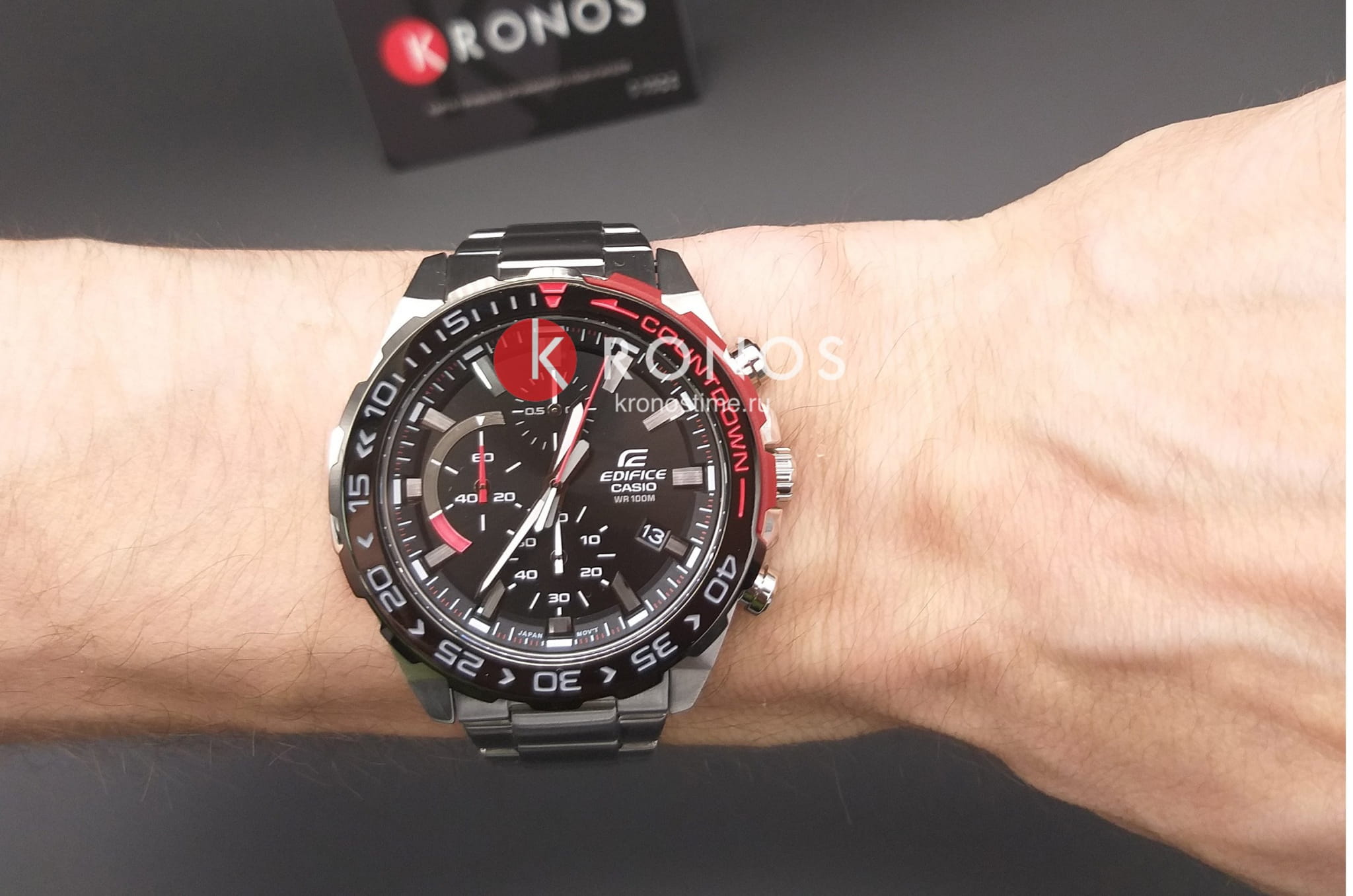 Casio Casio Edifice EFR-566DB-1A EFR — детали корпуса и нержавеющая сталь