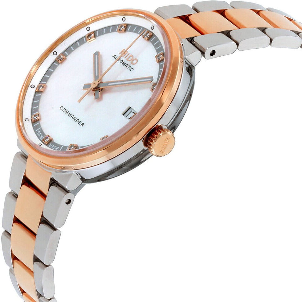 Mido Mido Commander M014.207.22.116.00, commander швейцария женские часы на браслете нержавеющая сталь с pvd-покрытием боковой вид