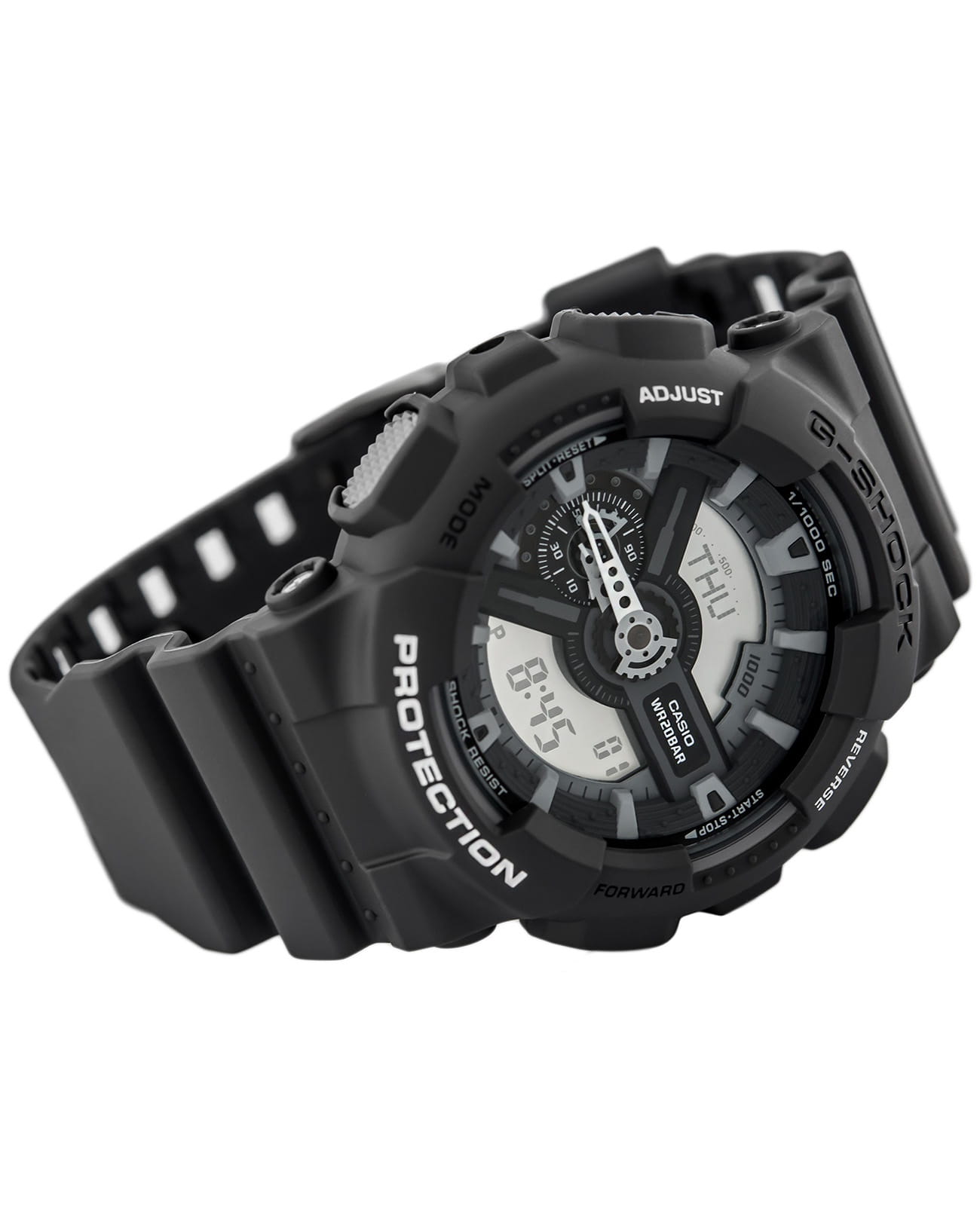 Casio Casio G-Shock GA-110C-1A, g-shock япония мужские часы на браслете пластик боковой вид