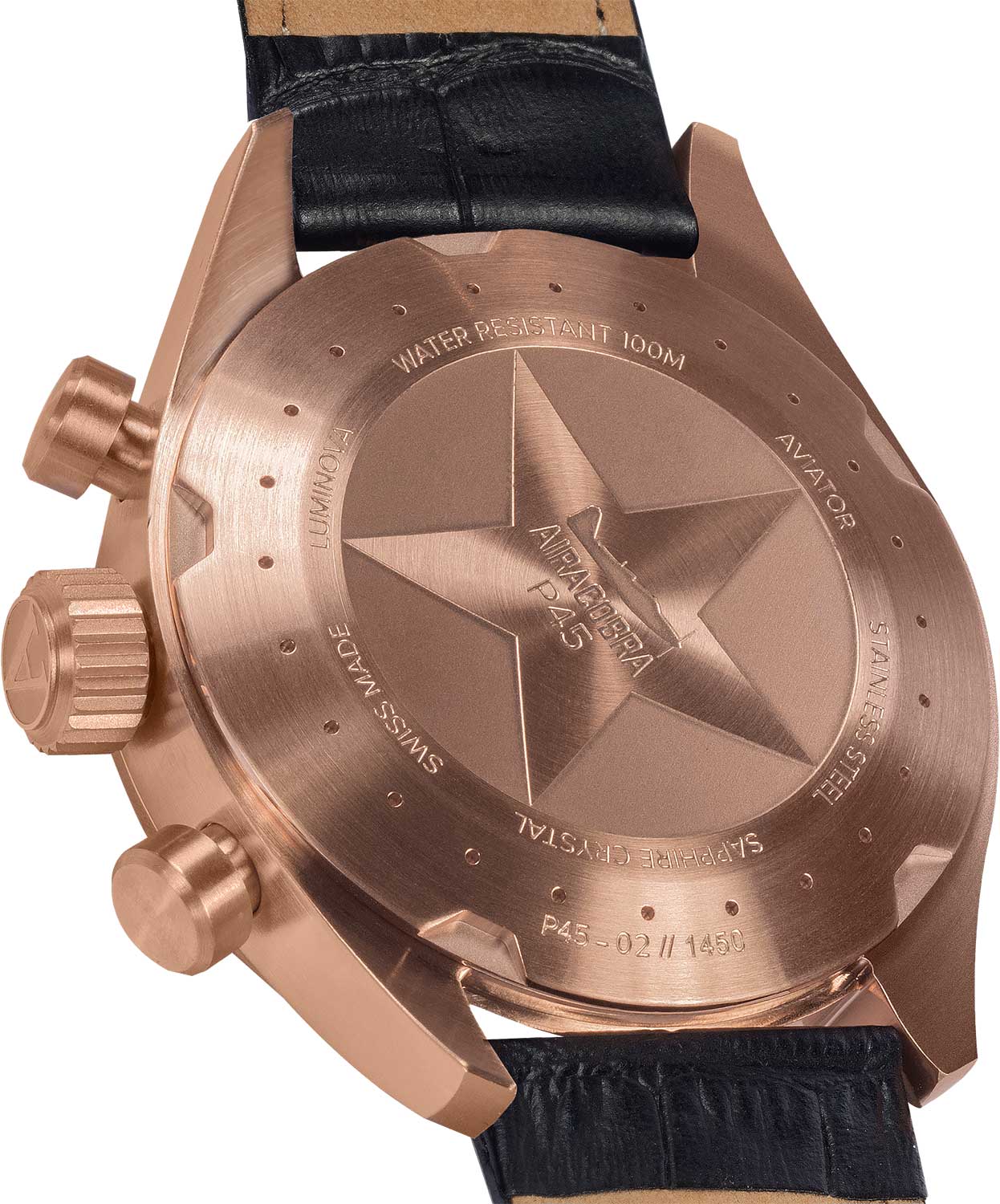 Aviator Aviator Airacobra V.2.25.2.173.4, airacobra швейцария мужские часы на браслете кожаный боковой вид