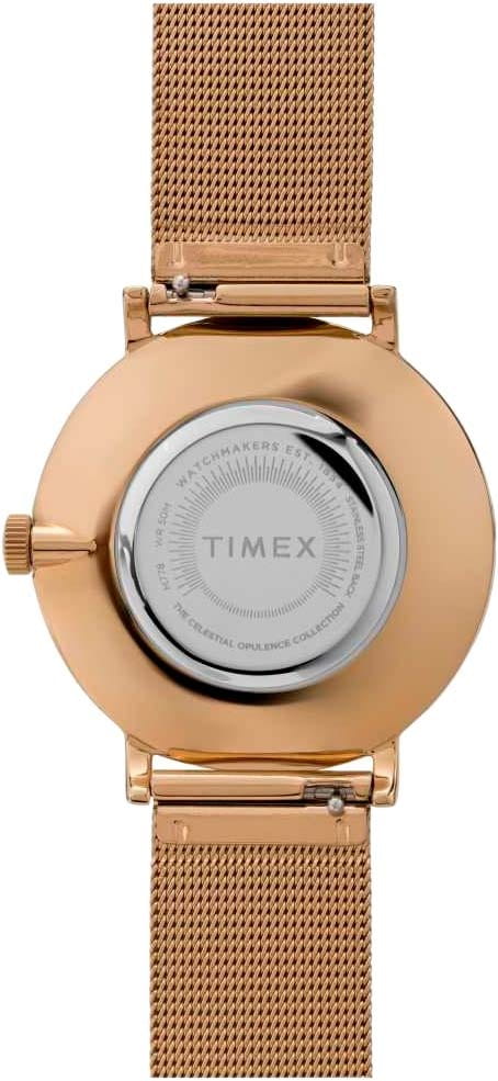 Timex Timex Celestial Opulence TW2U67100,  сша женские часы на браслете нержавеющая сталь с pvd-покрытием боковой вид