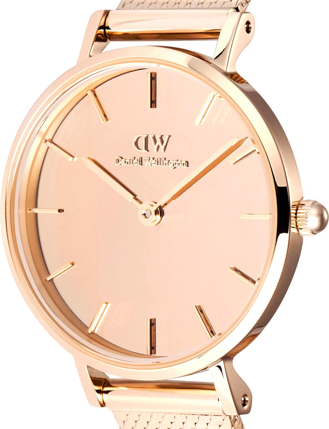 Daniel Wellington Daniel Wellington Petite Reflection Rose Gold DW00100795, petite швеция женские часы на браслете нержавеющая сталь с pvd-покрытием боковой вид