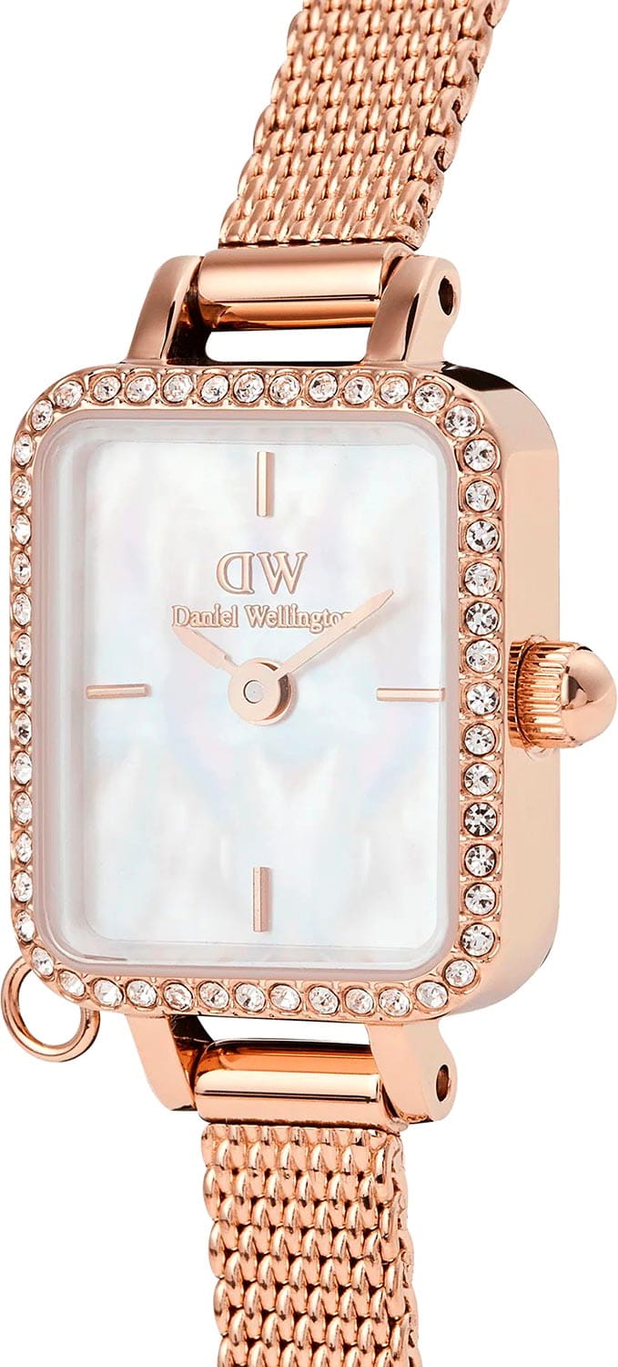 Daniel Wellington Daniel Wellington Quadro Mini Crystal Zodiac Melrose DW00100751 , наручные женские часы фото под углом