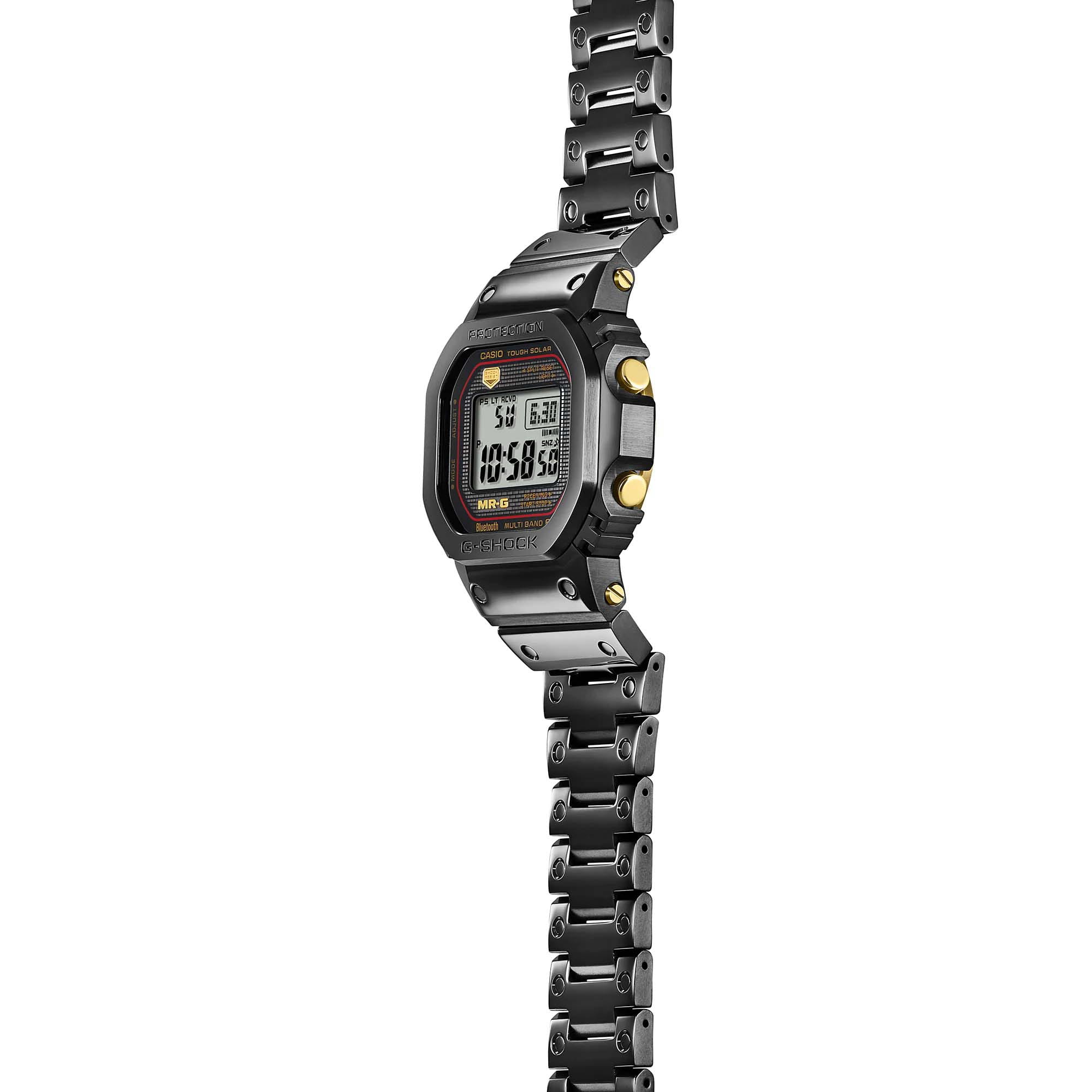 Casio Casio G-Shock MRG-B5000B-1DR (MRG-B5000B-1) электронные мужские часы часы крупный план серый циферблата