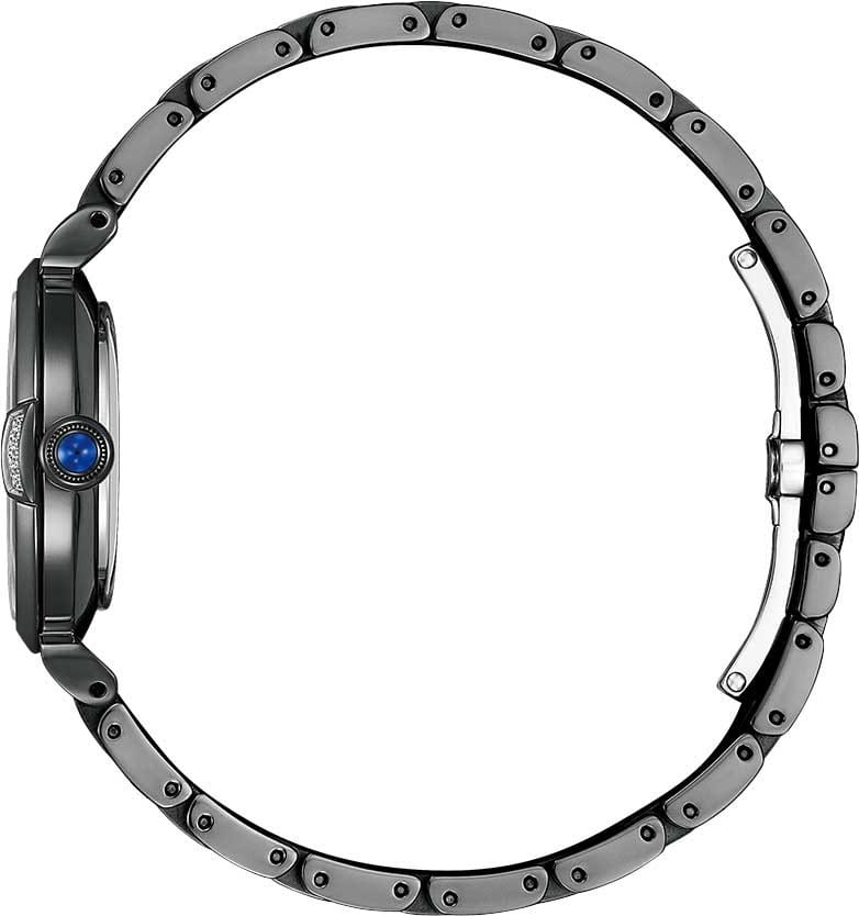 Citizen Citizen Citizen L EM1067-88E,  япония женские часы на браслете нержавеющая сталь с ip-покрытием боковой вид