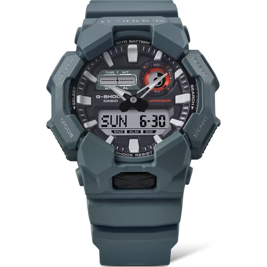 Casio Casio GA-010-2A мужские часы черный циферблат на запястье