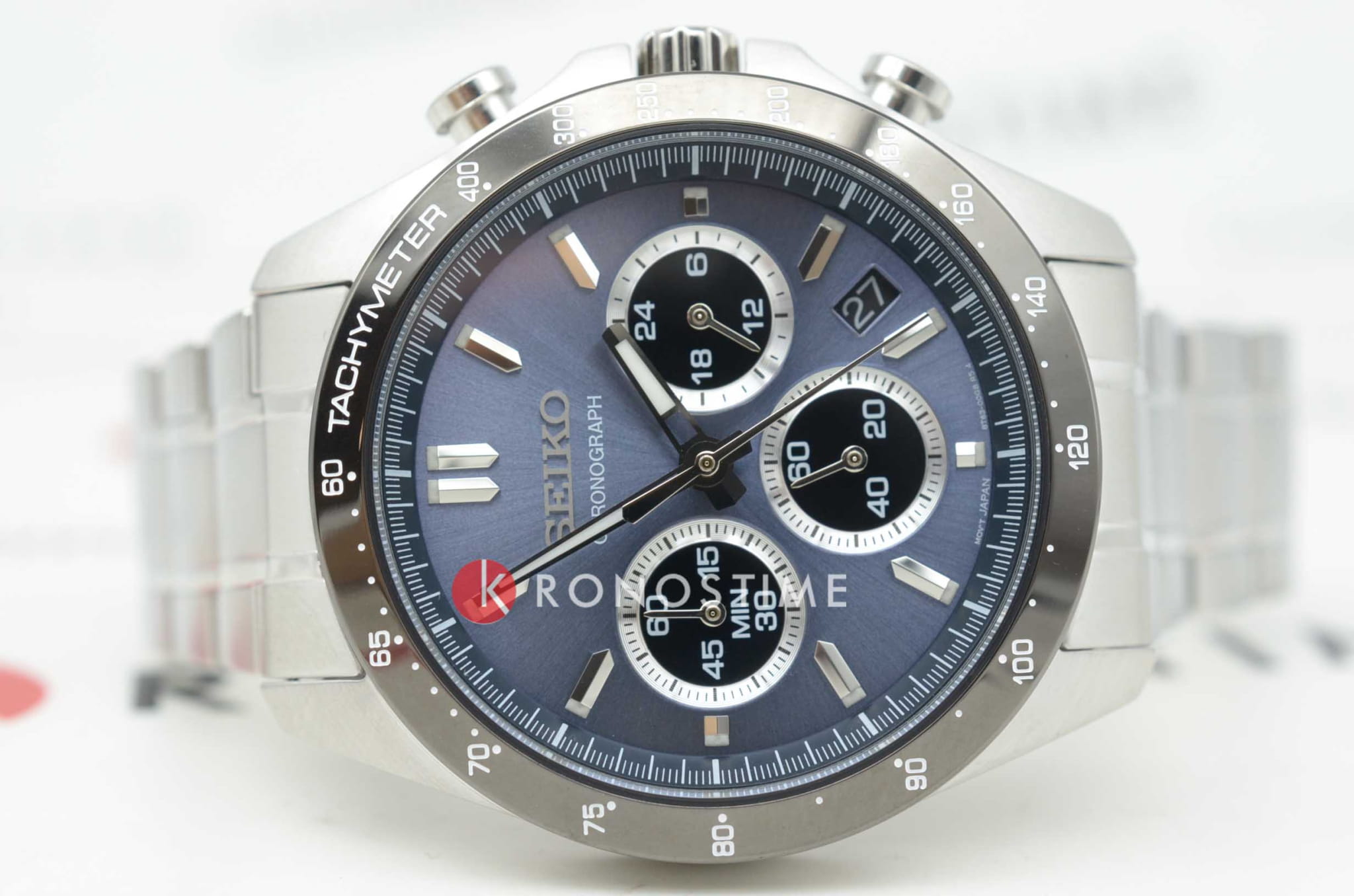 Оригинальные часы Seiko Seiko Spirit Chronograph SBTR027 кварцевые калибр механизма 8t63 общий вид