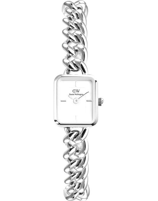 Daniel Wellington Daniel Wellington Jolie Chain DW00100834  DW00100834 кварцевые женские часы белый циферблат, браслет нержавеющая сталь — вид спереди