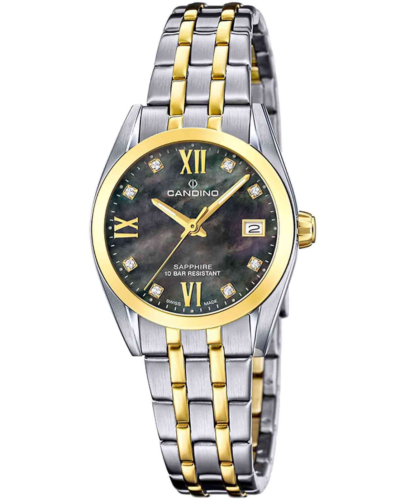 Candino Candino Couple Quartz Ladies C4704/H  C4704/H кварцевые женские часы перламутровый циферблат, браслет сталь c pvd покрытием — вид спереди