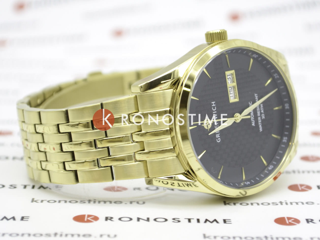 Оригинальные часы Greenwich Greenwich Good Luck Classic GW 074.20.31 механические калибр механизма miyota общий вид