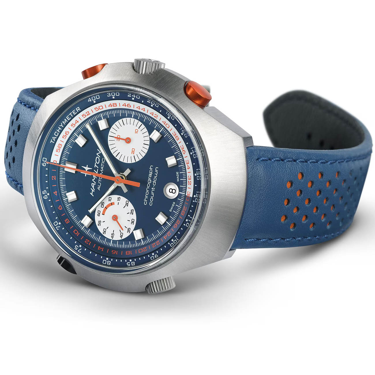 Hamilton Hamilton American Classic Chrono-Matic 50 H51606640 , наручные мужские часы фото под углом