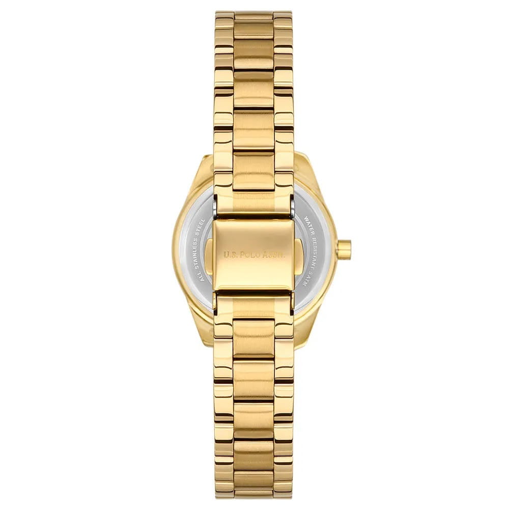 U.S. Polo Assn. U.S. Polo Assn. Stile USPA2064-07,  сша женские часы на браслете нержавеющая сталь с ip-покрытием боковой вид