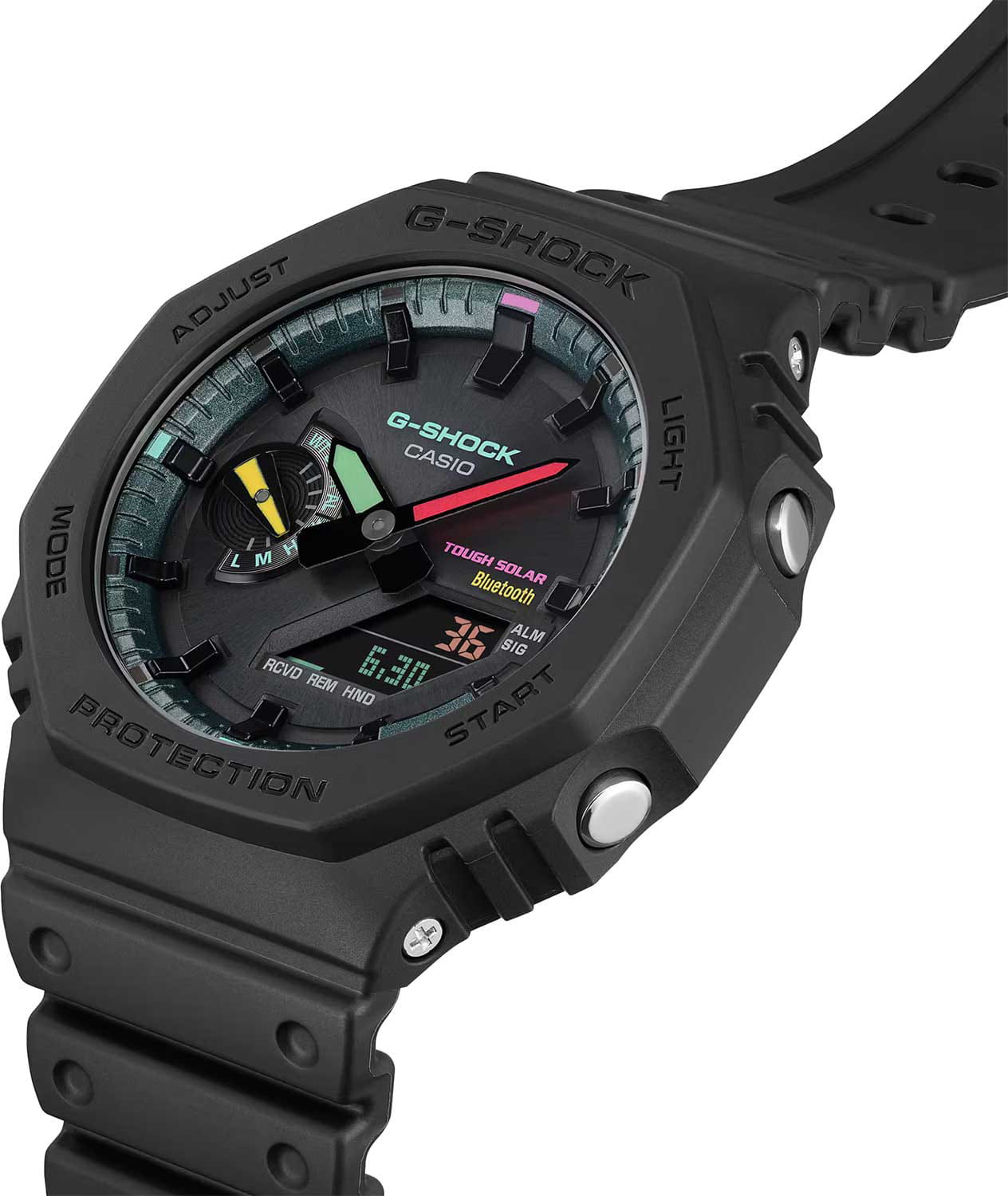 Casio Casio G-Shock GMA-P2100SG-1ADR (GMA-P2100SG-1A) , наручные женские часы фото под углом
