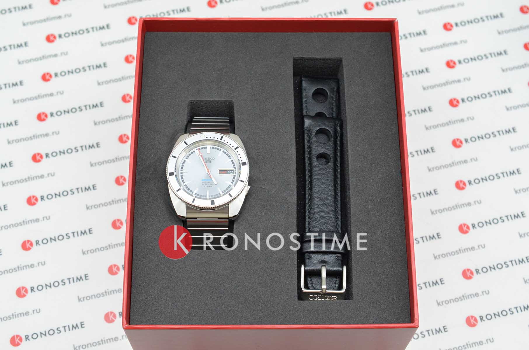 Seiko Seiko 5 Sports SRPL03K1  - задняя крышка металл сталь корпуса, япония часы