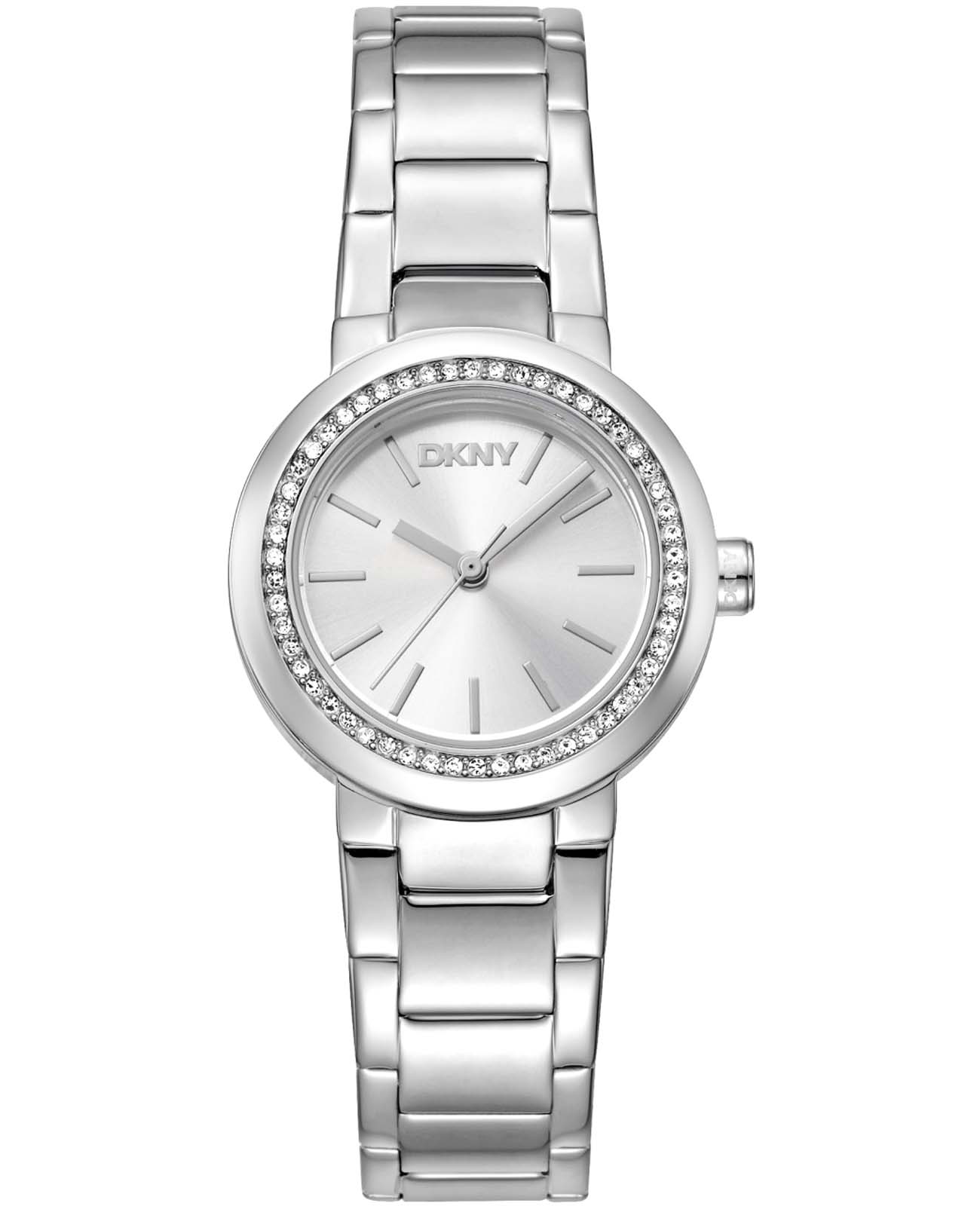 DKNY DKNY Eastside Mini DK1L024M0115  DK1L024M0115 кварцевые женские часы серебристый циферблат, браслет нержавеющая сталь — вид спереди