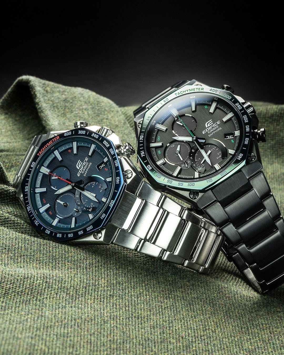 Оригинальные часы Casio Casio Edifice EQB-1100XDB-2A кварцевые калибр механизма  общий вид