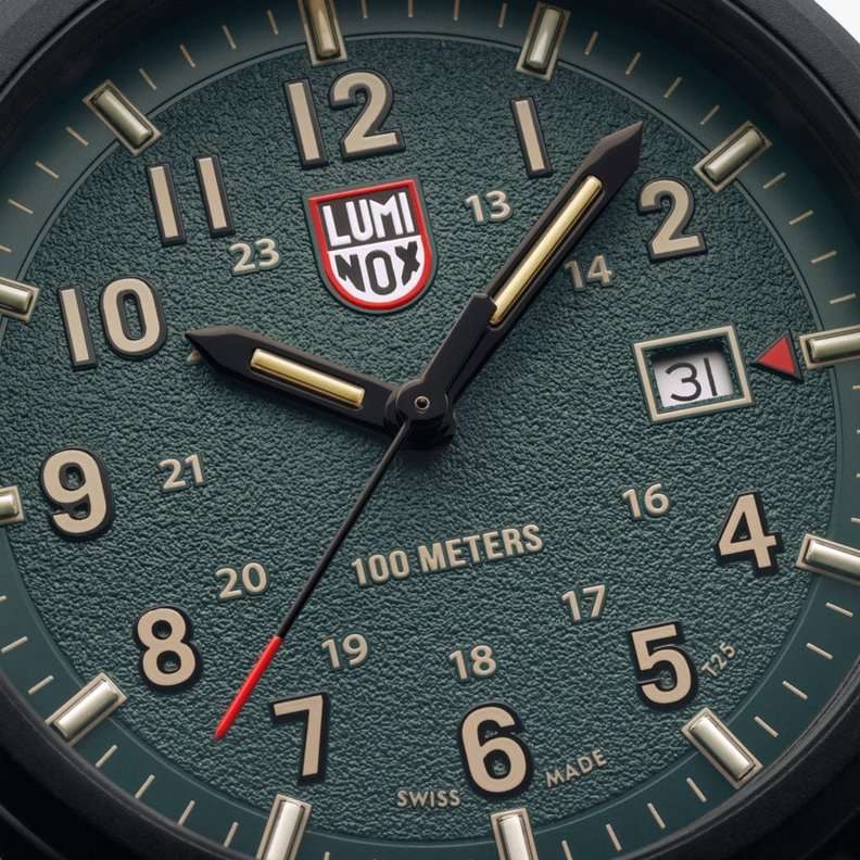 Luminox Luminox Atacama Field XL.1977 мужские часы зеленый циферблат на запястье