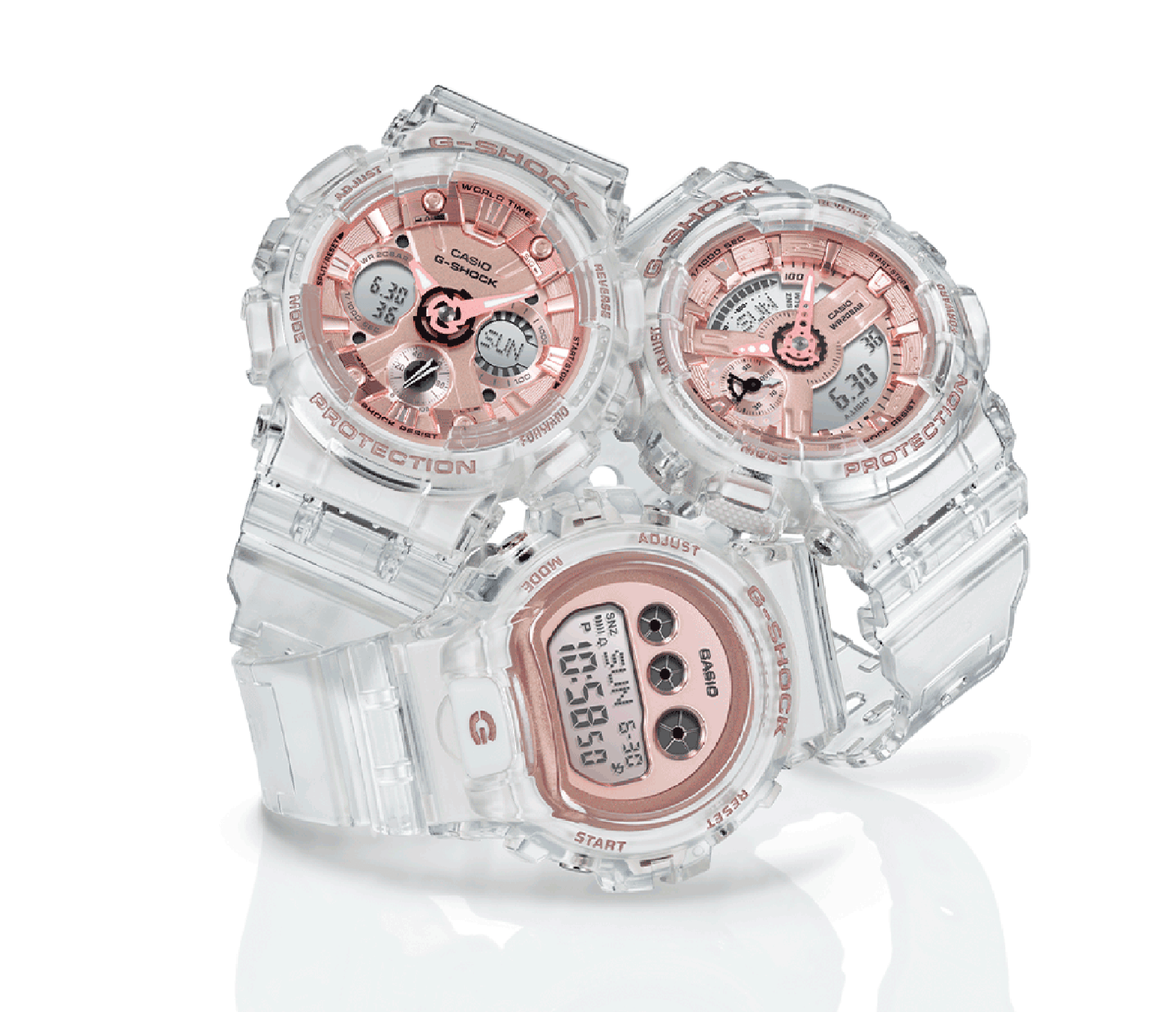 Casio Casio G-Shock GMA-S110SR-7A  — детали корпуса и пластик