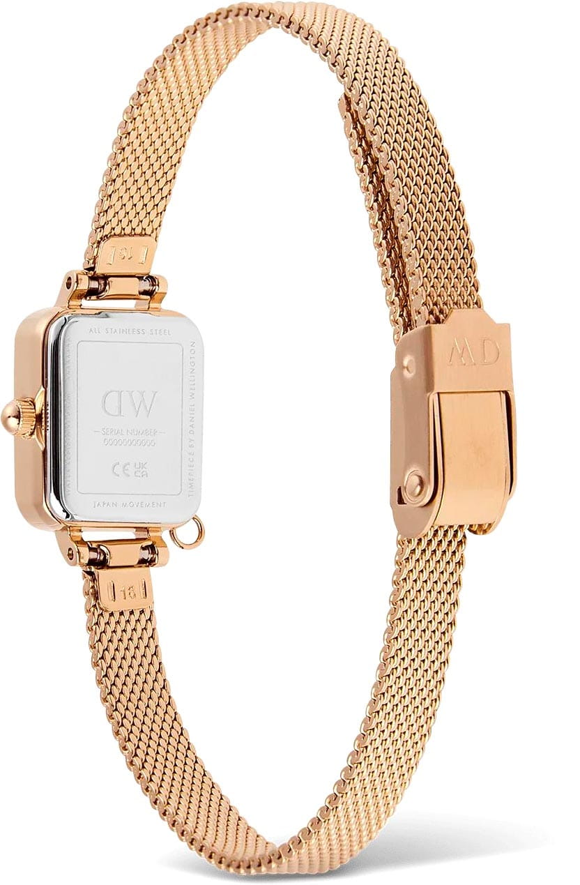 Daniel Wellington Daniel Wellington Quadro Mini Crystal Zodiac Evergold DW00100752, quadro швеция женские часы на браслете нержавеющая сталь с pvd-покрытием боковой вид