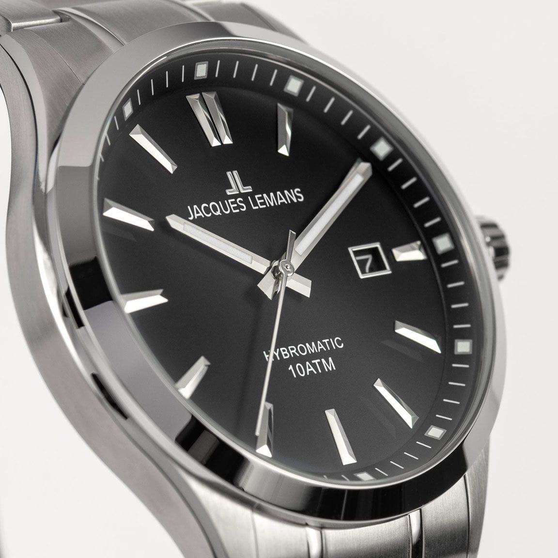 Jacques Lemans Jacques Lemans Classic 1-2130E мужские часы черный циферблат на запястье