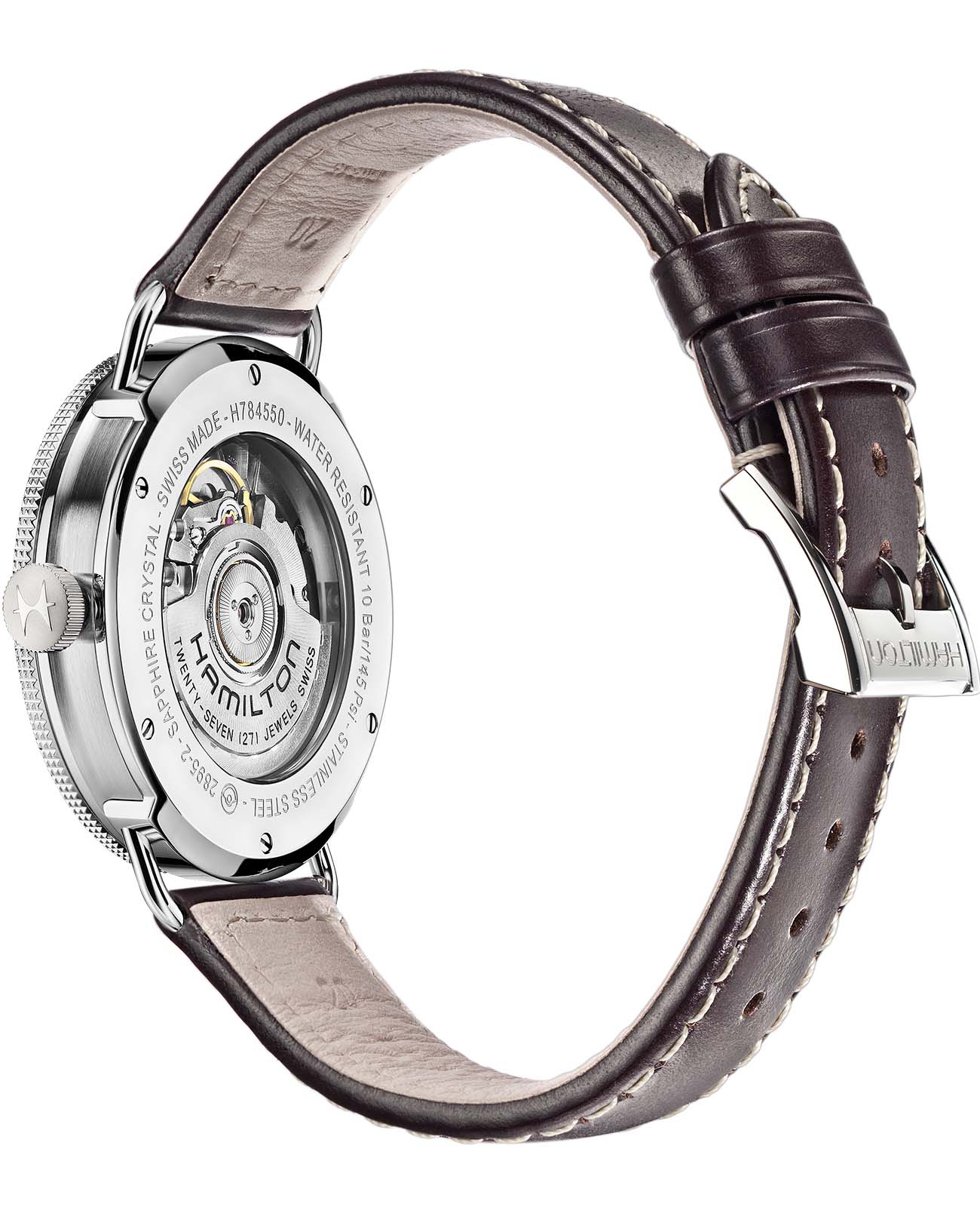 Hamilton Hamilton Khaki Field Pioneer Small Second Auto H78455543 , наручные мужские часы фото под углом