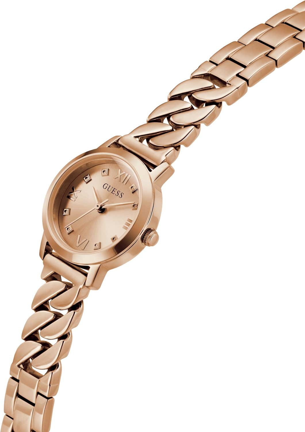 Guess Guess Bejeweled GW0867L3,  сша женские часы на браслете нержавеющая сталь с ip-покрытием боковой вид