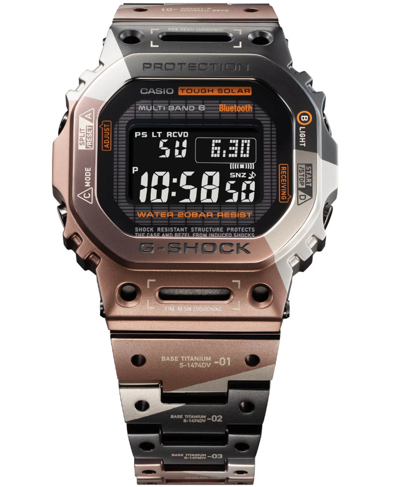 Оригинальные часы Casio Casio G-Shock GMW-B5000TVB-1DR электронные калибр механизма  общий вид