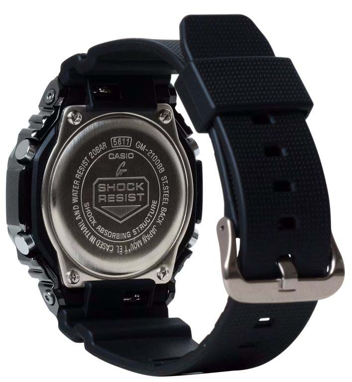 Casio Casio G-Shock GM-2100BB-1ADR (GM-2100BB-1A), g-shock япония мужские часы на браслете пластик боковой вид