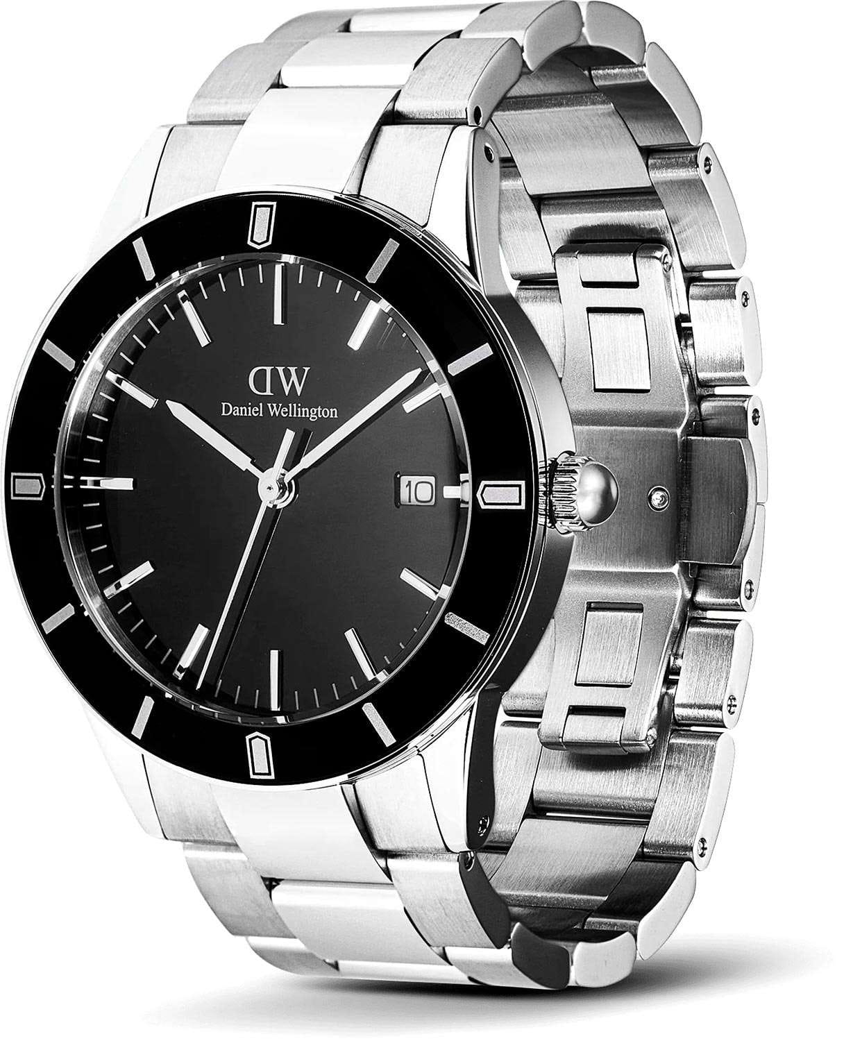 Оригинальные часы Daniel Wellington Daniel Wellington Iconic Paradigma Link Black Enamel DW00100822 кварцевые калибр механизма  общий вид