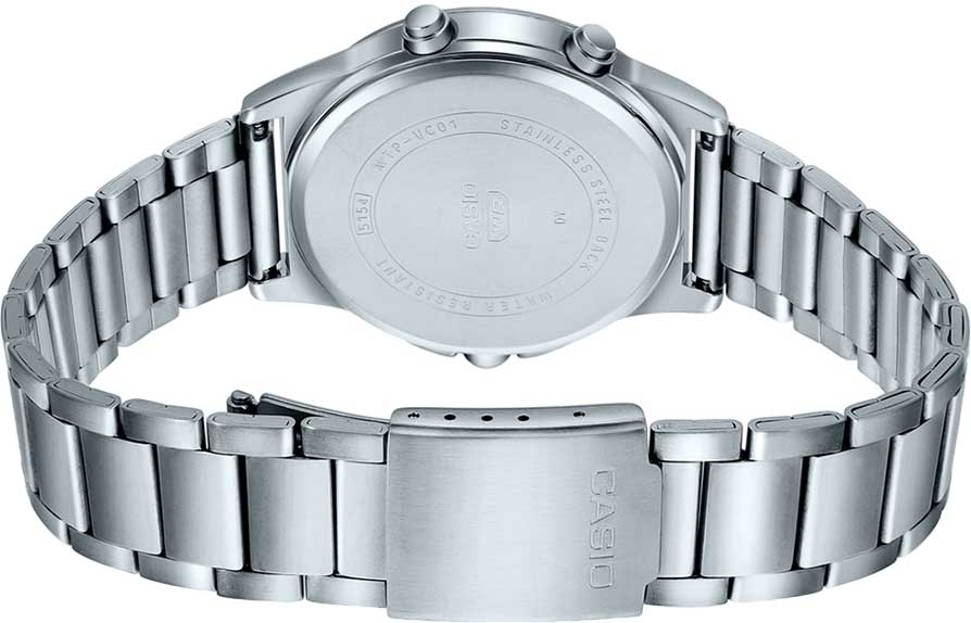 Casio Casio Collection MTP-VC01D-1EUDF (MTP-VC01D-1E), collection япония мужские часы на браслете нержавеющая сталь боковой вид