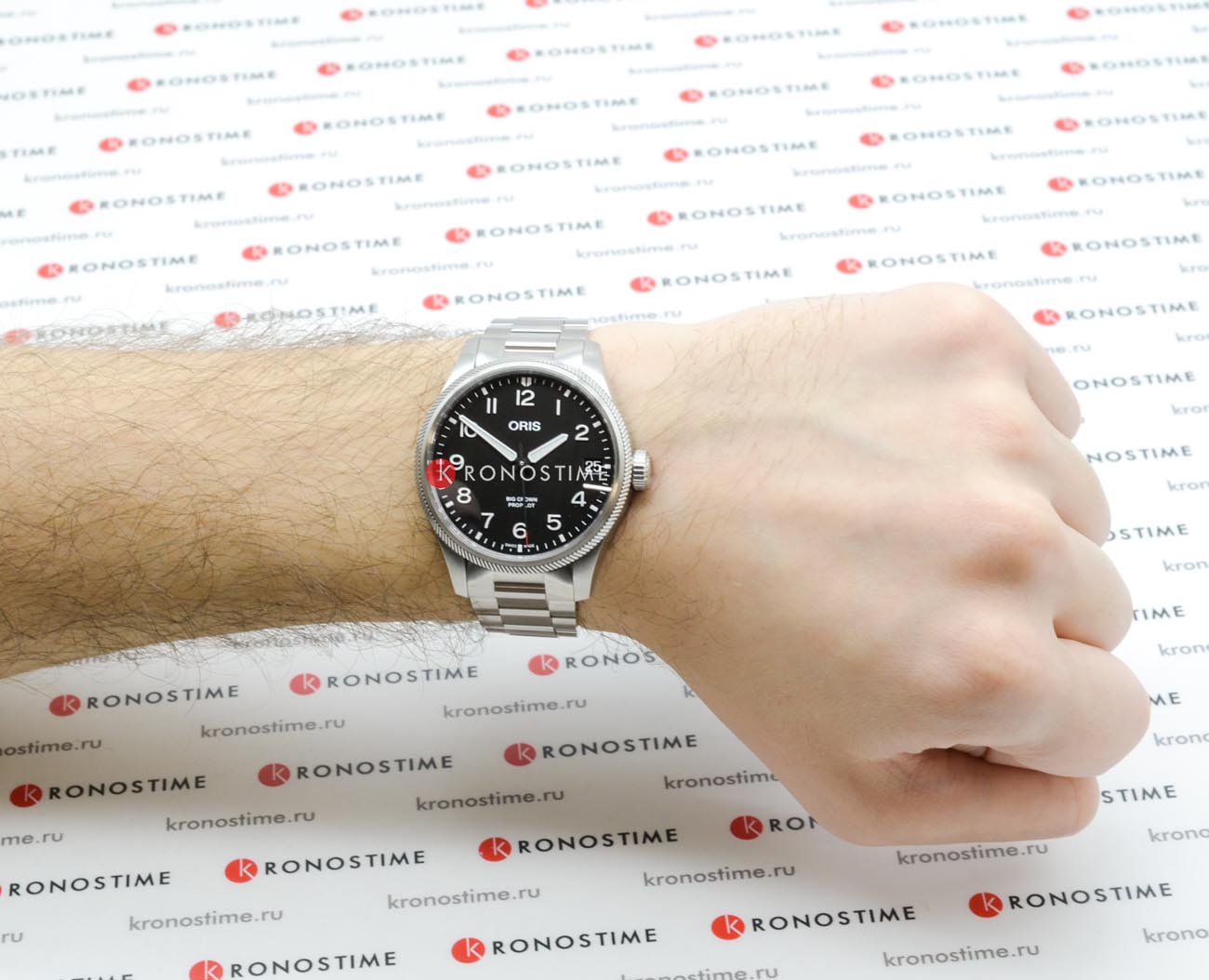 Oris Oris Propilot Big Crown Propilot Big Date 01 751 7761 4164-07 8 20 08 механические мужские часы часы крупный план черный циферблата