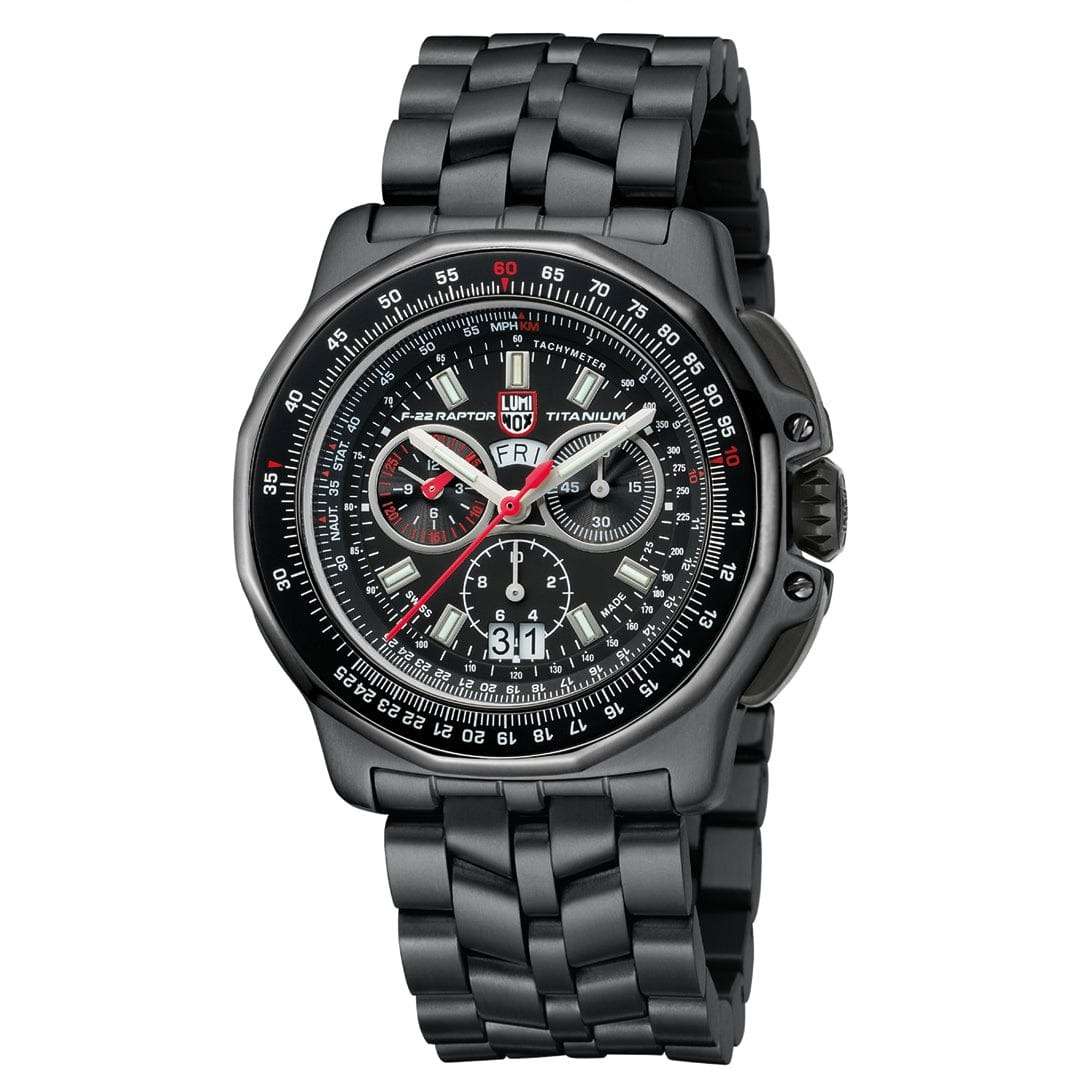 Luminox Luminox F-22 Raptor XA.9272, navy seal швейцария мужские часы на браслете титановый c pvd покрытием боковой вид