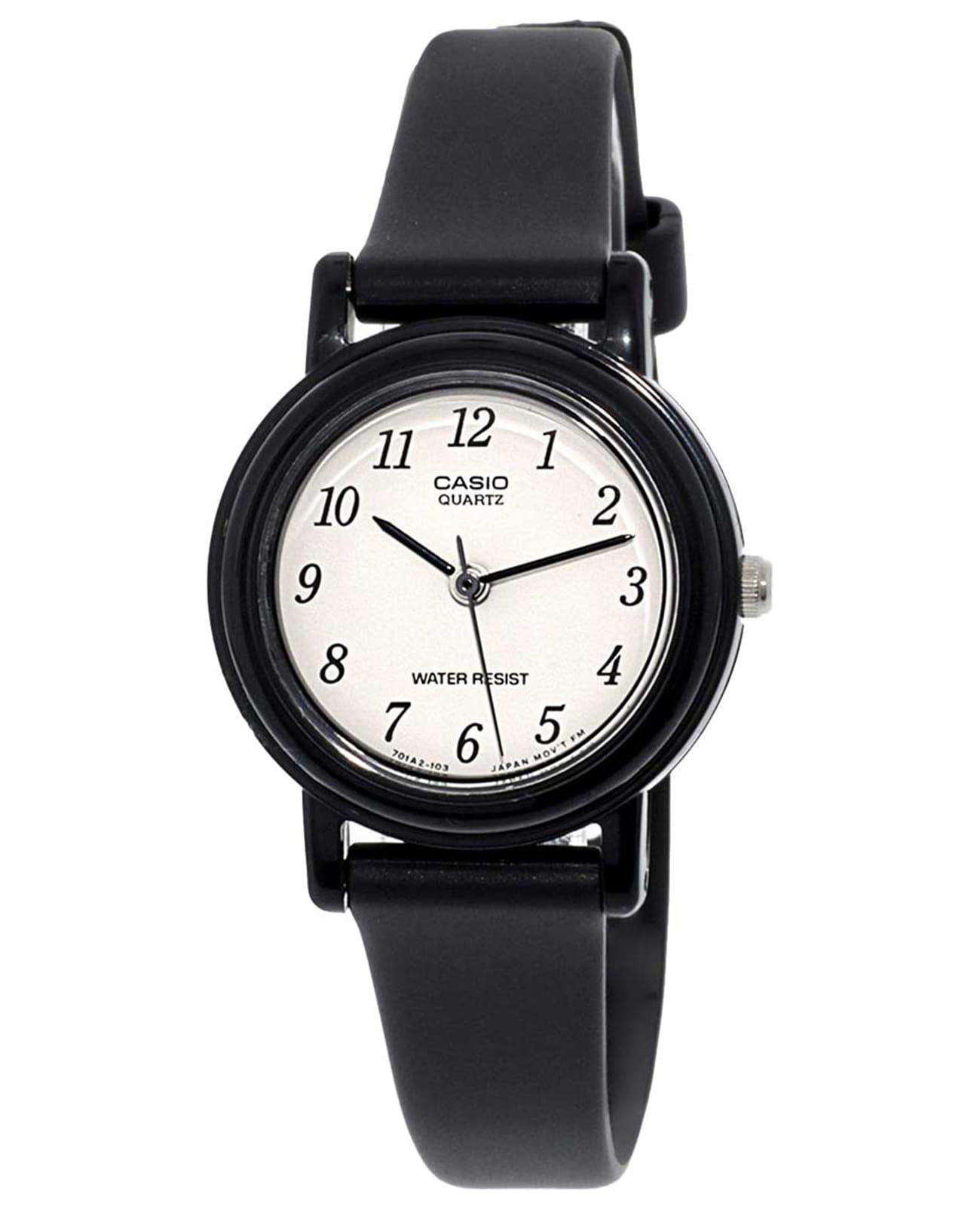 Casio Casio Collection LQ-139BMV-1BL  LQ-139BMV-1BL кварцевые женские часы белый циферблат, браслет пластик — вид спереди