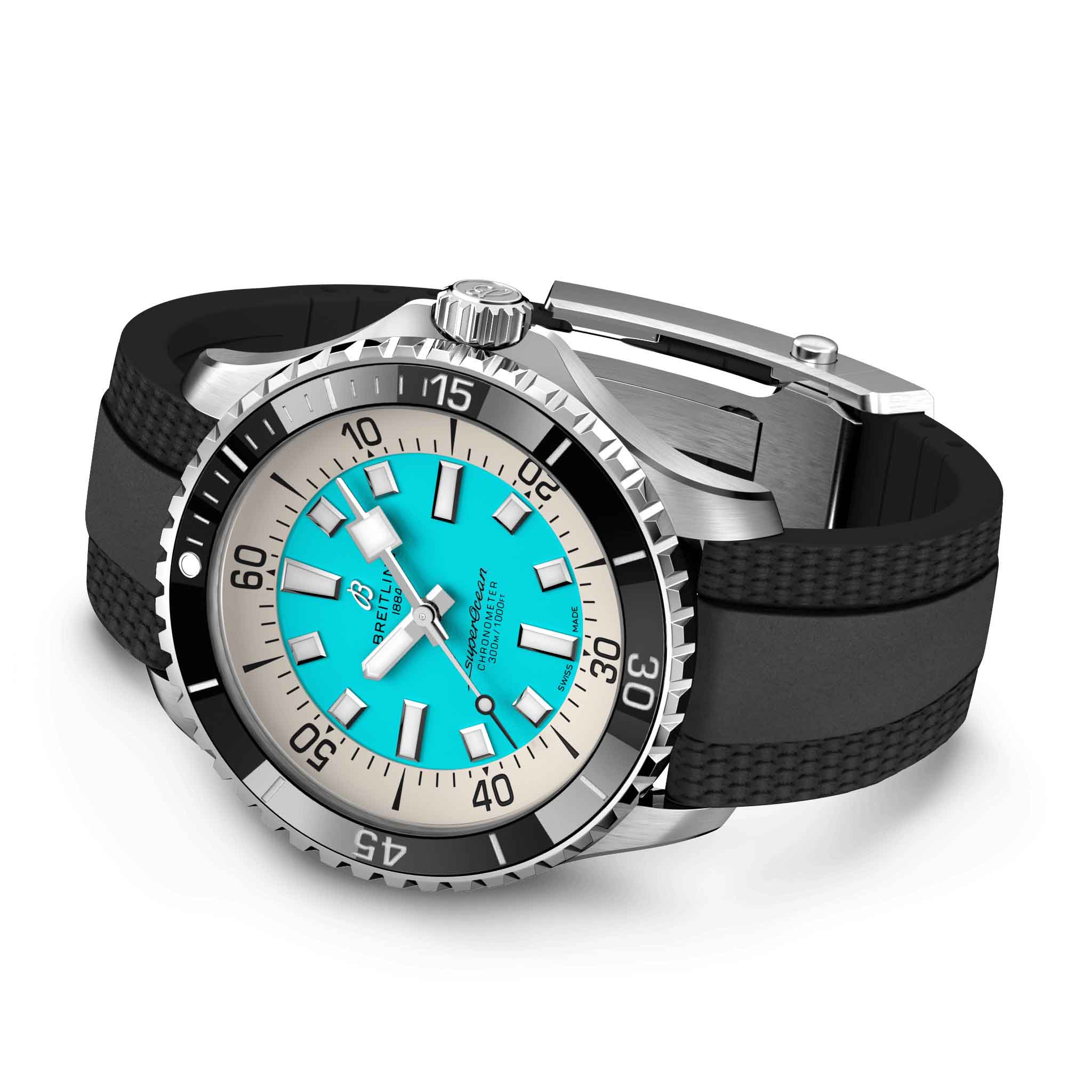 Breitling Breitling Superocean Automatic 44 A17376211L2S1 мужские часы голубой циферблат на запястье
