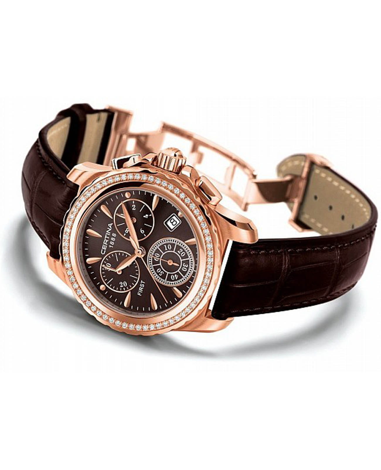 Certina Certina DS First Lady C900.217.76.297.00 DS First, наручные женские часы фото под углом