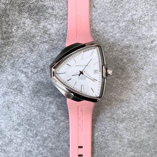 Оригинальные часы Hamilton Hamilton Ventura Elvis80 Auto H24505011 механические калибр механизма h-10 общий вид